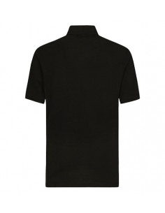 Polo En Piqué De Coton À Broderie Noir Dolce & Gabbana Homme présenté de face | Toulouse Soulery 2