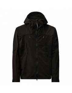 Veste Pro-Tek Capsule À Capuche Noire C.P Company Homme présentée de face | Toulouse Soulery