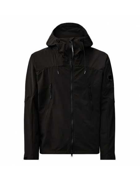 Veste Pro-Tek Capsule À Capuche Noire C.P Company Homme présentée de face | Toulouse Soulery