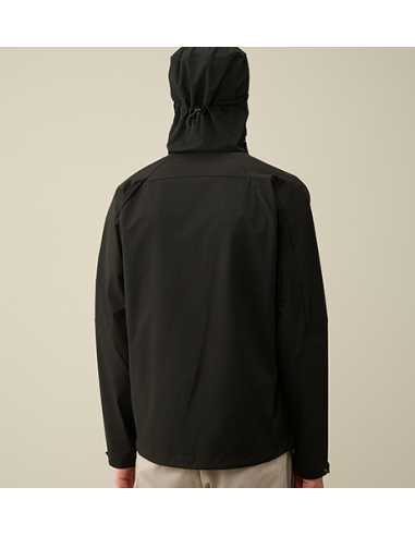 Veste Pro-Tek Capsule À Capuche Noire C.P Company Homme présentée portée de dos | Toulouse Soulery