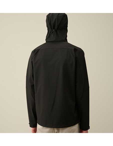 Veste Pro-Tek Capsule À Capuche Noire C.P Company Homme présentée portée de dos | Toulouse Soulery