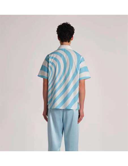 Chemise Cœur Infini Bleu Ciel 3.Paradis Homme présentée portée de dos | Toulouse Soulery