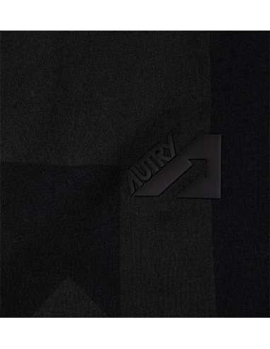 T-shirt En Coton Jersey Maxi Impression Noir Autry Homme présenté zoom de face | Toulouse Soulery