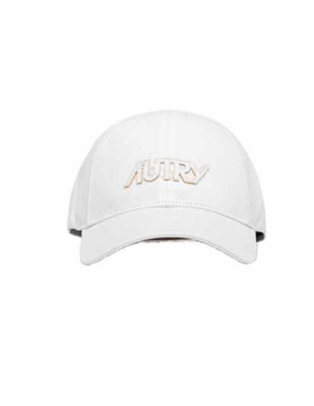 Casquette De Baseball En Gabardine À Logo Brodé Blanche Autry Homme présentée de face | Toulouse Soulery