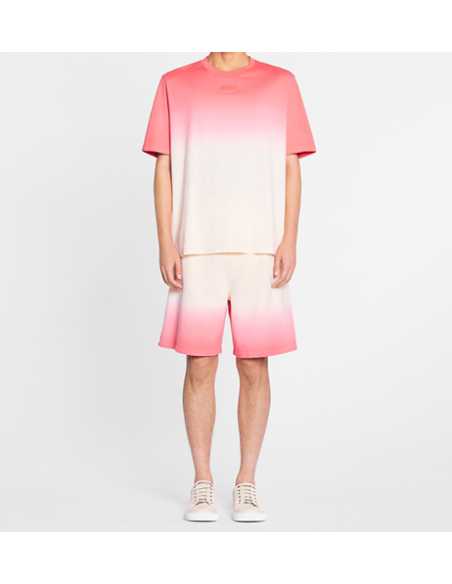 T-shirt Droit Effet Dégradé Vanille et Rose Lanvin Homme présenté porté de face | Toulouse Soulery