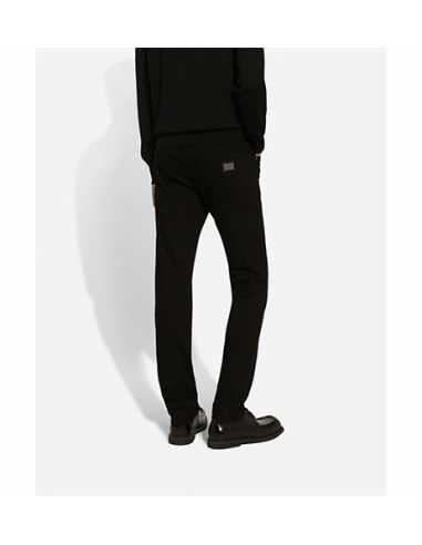 Jean Slim Stretch Noir Délavé D&G présenté porté de dos | Toulouse Soulery