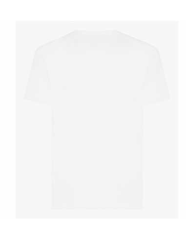 T-shirt En Coton Blanc Avec Étiquette Griffée D&G présenté de dos | Toulouse Soulery