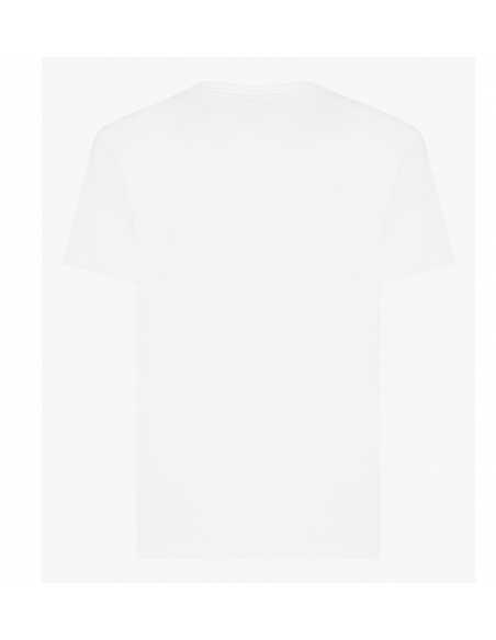 T-shirt En Coton Blanc Avec Étiquette Griffée D&G présenté de dos | Toulouse Soulery
