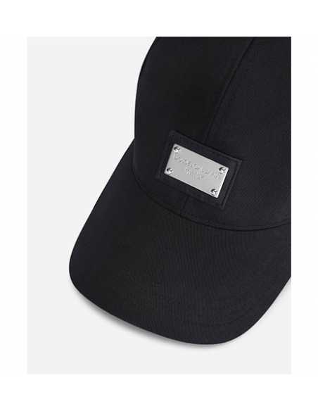 Casquette En Coton Marine Dolce & Gabbana zoom logo | Toulouse Soulery