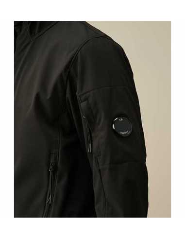 Veste Patch CP Shell-R Noire C.P Company Homme zoom sur le logo | Toulouse Soulery