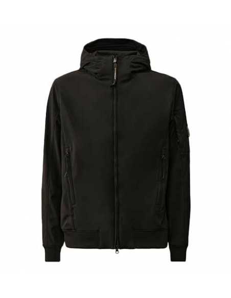 Veste Patch CP Shell-R Noire C.P Company Homme présentée de face| Toulouse Soulery