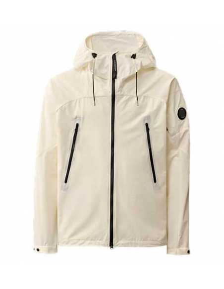 Veste À Capuche Pro-Tek Blanche C.P Company Homme présentée de face | Toulouse Soulery