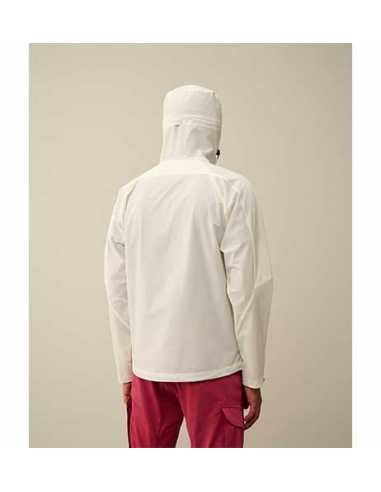 Veste À Capuche Pro-Tek Blanche C.P Company Homme présentée portée de dos | Toulouse Soulery