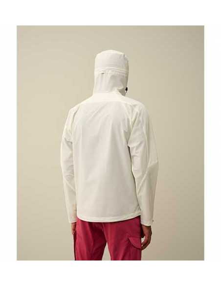 Veste À Capuche Pro-Tek Blanche C.P Company Homme présentée portée de dos | Toulouse Soulery