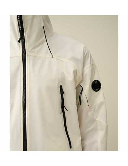 Veste À Capuche Pro-Tek Blanche C.P Company Homme zoom sur les détails | Toulouse Soulery