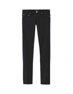 Jean Unisexe Droit En Denim Noir A.P.C. Homme présenté de face | Toulouse Soulery