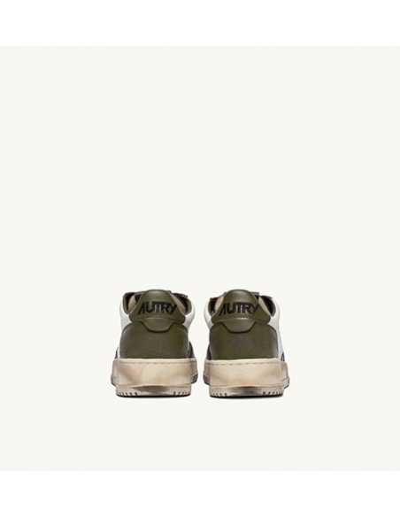 Basket Vintage Low En Cuir Tricolor Autry Homme présentées de dos | Toulouse Soulery