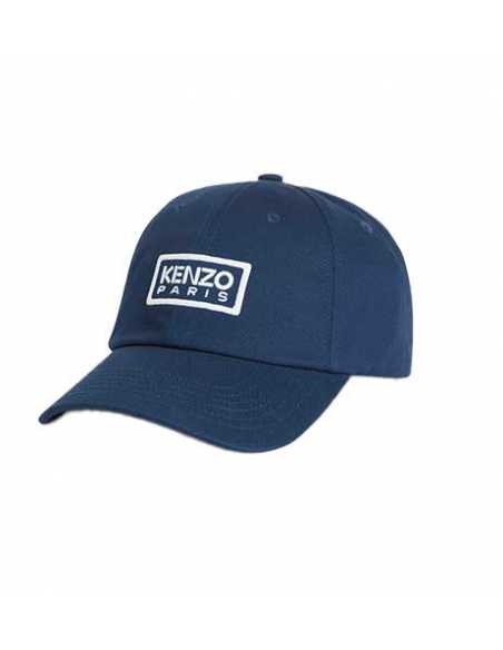 Casquette 'Kenzo Tag' En Coton Bleu Marine Kenzo Homme présentée de face | Toulouse Soulery