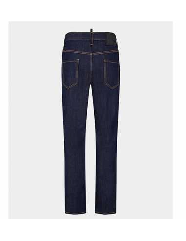 Jean 642 Délavé Bleu Foncé Dsquared2 Homme présenté de dos | Toulouse Soulery