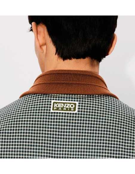 Veste Réversible Beige Kenzo Homme présentée portée de dos | Toulouse Soulery