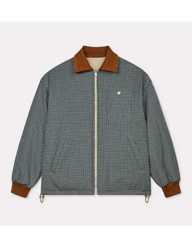 Veste Réversible Beige Kenzo Homme présentée réversible de face | Toulouse Soulery
