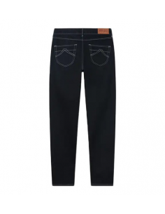 Jean Bara Slim En Denim Japonais Noir Kenzo Homme présenté de face| Toulouse Soulery 2