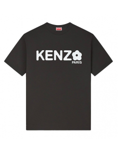 T-shirt Oversize 'Boke Flower 2.0' Noir Kenzo Homme présenté de face | Toulouse Soulery