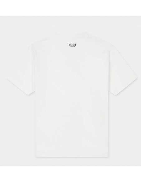 T-shirt Brodé 'Boke Flower' Blanc Kenzo Homme présenté de dos | Toulouse Soulery
