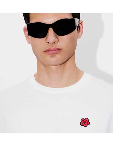 T-shirt Brodé 'Boke Flower' Blanc Kenzo Homme zoom sur le logo | Toulouse Soulery