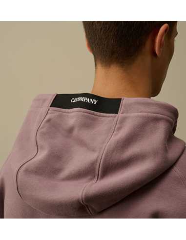 Sweat À Capuche En Polaire Violet C.P Company Homme zoom sur la capuche | Toulouse Soulery