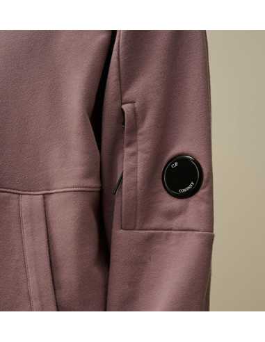 Sweat À Capuche En Polaire Violet C.P Company Homme zoom sur le logo | Toulouse Soulery