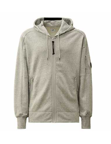 Sweat À Capuche Zippé En Polaire Gris C.P Company Homme présenté de face | Toulouse Soulery Sweat À Capuche Zippé En Polaire Gris C.P Company Homme présenté de face | Toulouse Soulery
