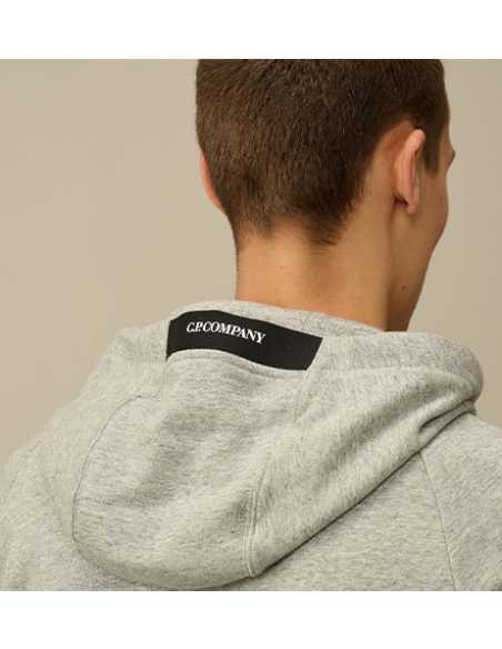 Sweat À Capuche Zippé En Polaire Gris C.P Company Homme zoom sur la capuche | Toulouse Soulery
