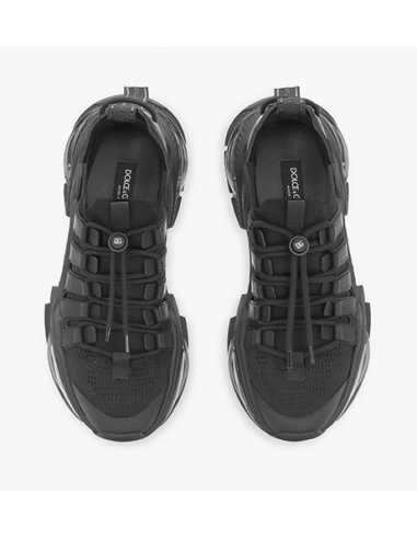 Sneakers Airmaster En Matières Mélangées Noires D&G présentées de face | Toulouse Soulery