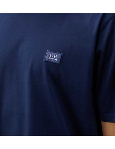 T-shirt En Jersey Mercerisé Avec Logo Marine C.P Company zoom sur le logo | Toulouse Soulery