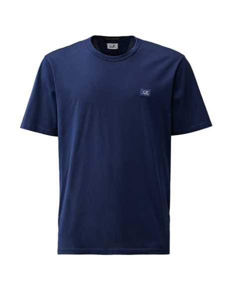 T-shirt En Jersey Mercerisé Avec Logo Marine C.P Company présenté de face | Toulouse Soulery