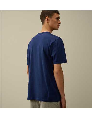 T-shirt En Jersey Mercerisé Avec Logo Marine C.P Company présenté de dos | Toulouse Soulery