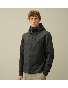 Shell-R Goggle Jacket Black Sand Homme CP COMPANY Homme présenté de face | Toulouse Soulery 2