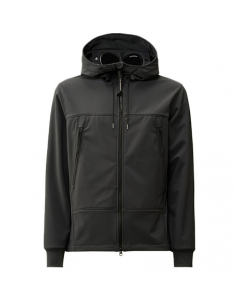 Shell-R Goggle Jacket Black Sand Homme CP COMPANY Homme présenté de face | Toulouse Soulery