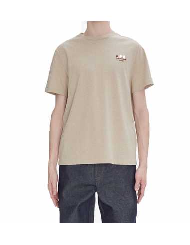 T-Shirt Standard Rue Madame Beige A.P.C Homme présenté porté | Toulouse Soulery T-Shirt Standard Rue Madame Beige A.P.C Homme présenté porté | Toulouse Soulery