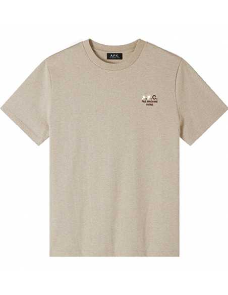 T-Shirt Standard Rue Madame Beige A.P.C Homme présenté de face | Toulouse Soulery