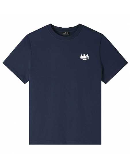 T-Shirt Standard Rue Madame Dark Navy A.P.C Homme présenté de face | Toulouse Soulery