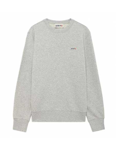 Sweatshirt En Jersey Label Gris Autry Homme présenté de face| Toulouse Soulery