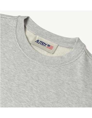 Sweatshirt En Jersey Label Gris Autry Homme détail étiquette| Toulouse Soulery