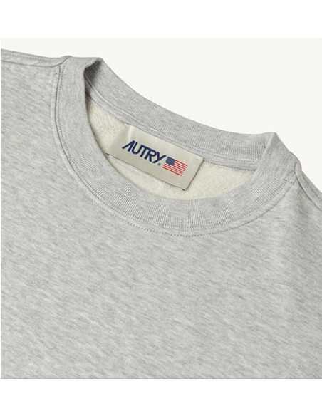 Sweatshirt En Jersey Label Gris Autry Homme détail étiquette| Toulouse Soulery