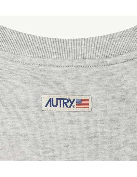 Sweatshirt En Jersey Label Gris Autry Homme détail étiquette de dos| Toulouse Soulery