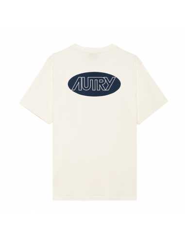 Tee-Shirt En Coton Blanc Avec Logo Autry présenté de dos| Toulouse Soulery