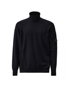 Extra Fine Merino Wool Turtleneck Knit C.P Company Homme présenté de face| Toulouse Soulery