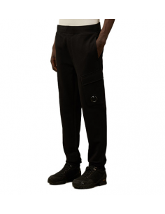 Cargo Sweatpants Noir CP Company Homme, présenté de face| Toulouse Soulery 2