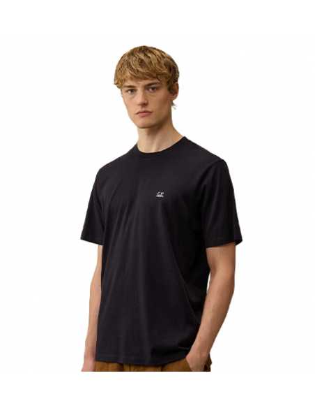 T-Shirt Jersey Back Goggle Total Eclipse CP Company Homme, présenté porté de face| Toulouse Soulery